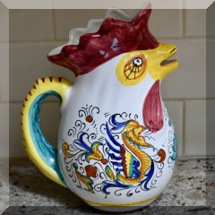 P05. Williams-Sonoma rooster pitcher. 8”h - $20 